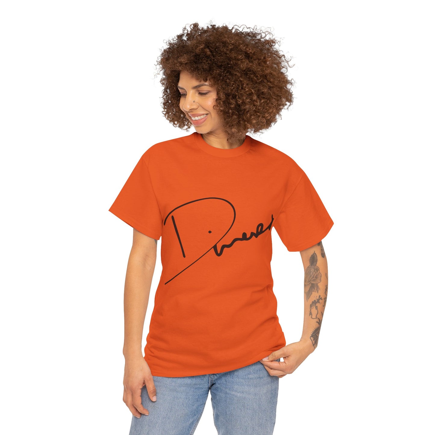 Dinero Signature Tee - Middle Black Signature