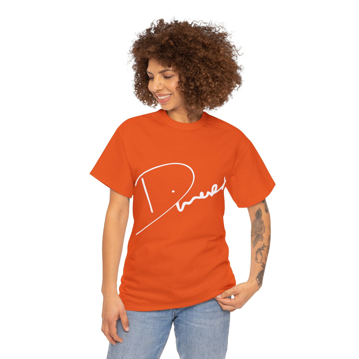 Dinero Signature Tee - Middle White Signature