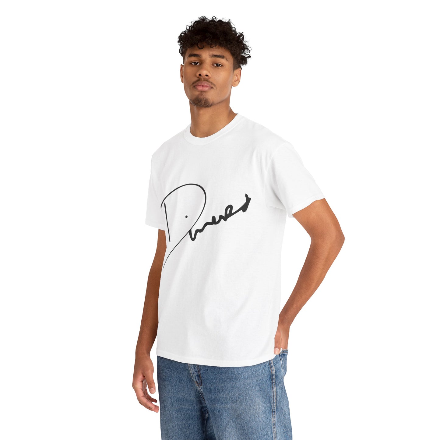 Dinero Signature Tee - Middle Black Signature