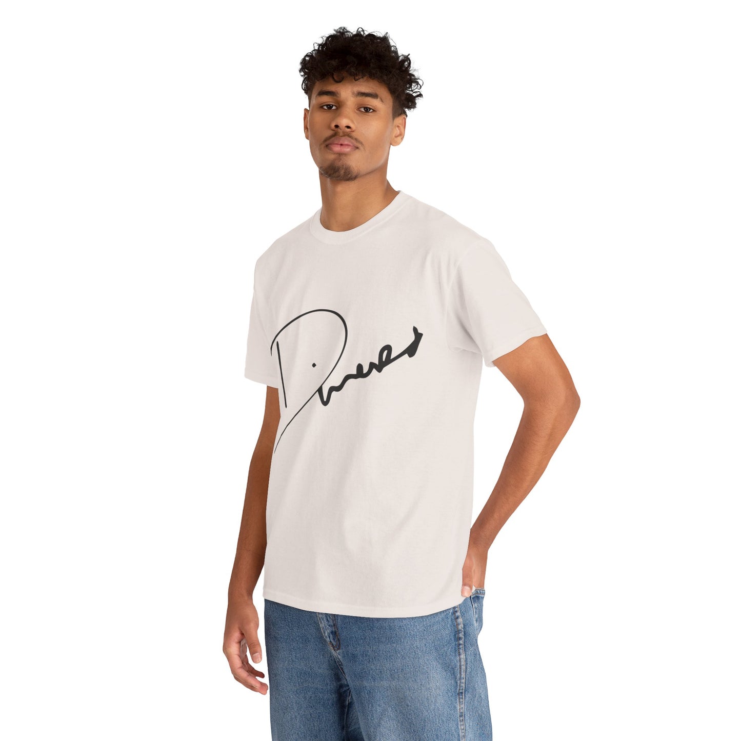 Dinero Signature Tee - Middle Black Signature