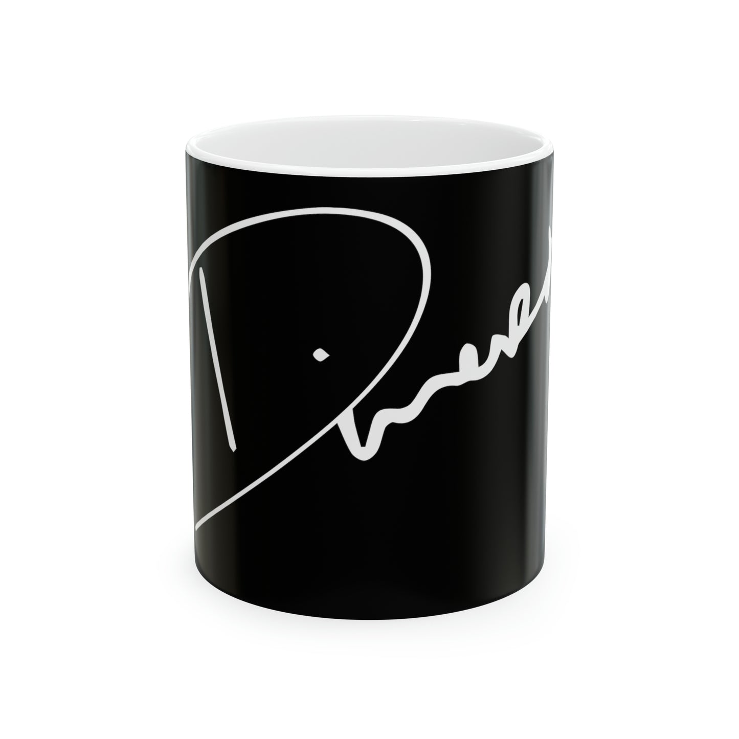 Black Stylish Dinero Ceramic Mug, 11oz