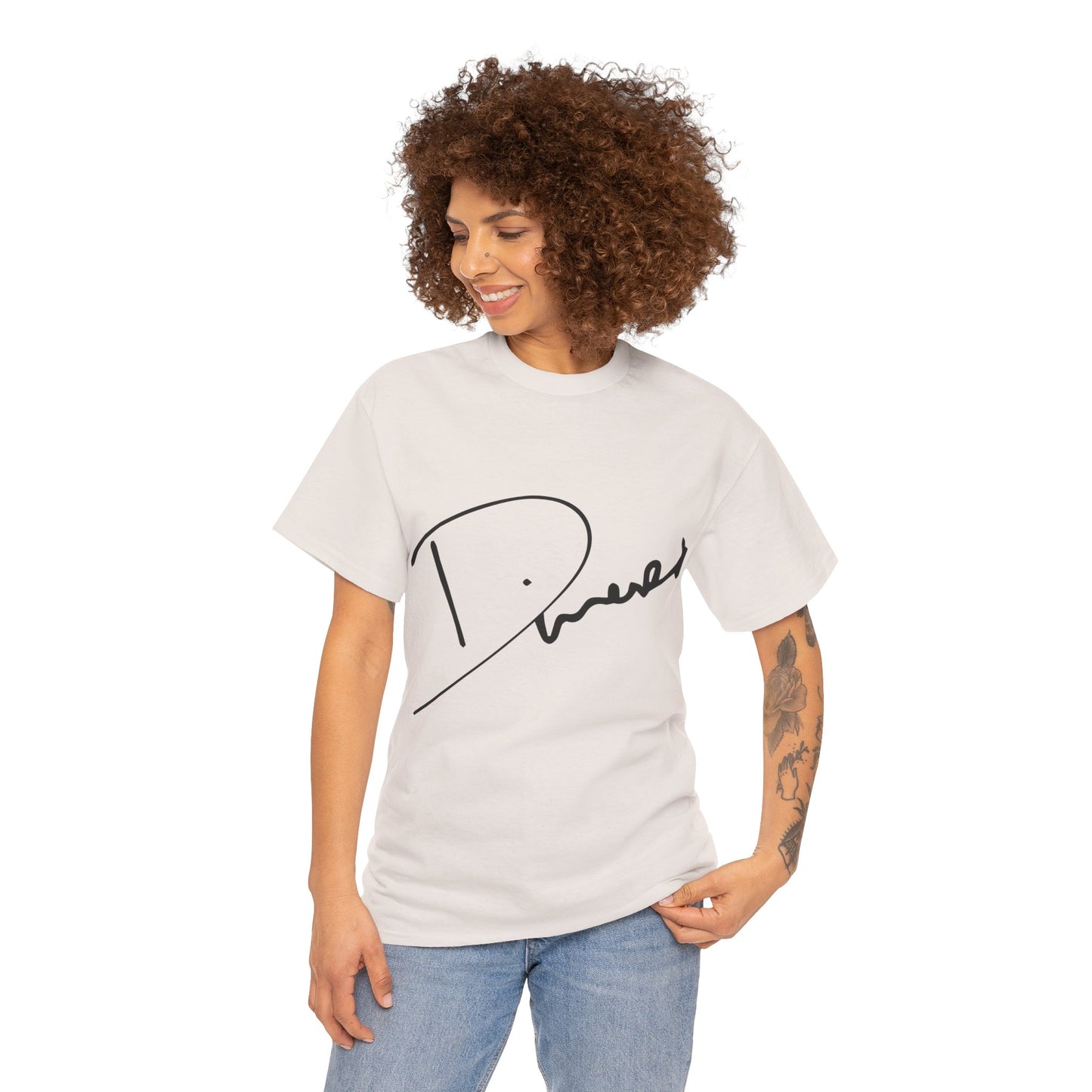 Dinero Signature Tee - Middle Black Signature