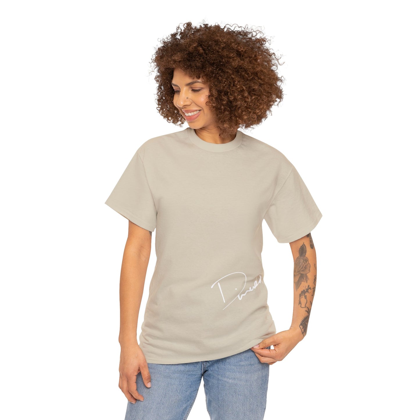 Dinero Signature Tee - Bottom White Signature