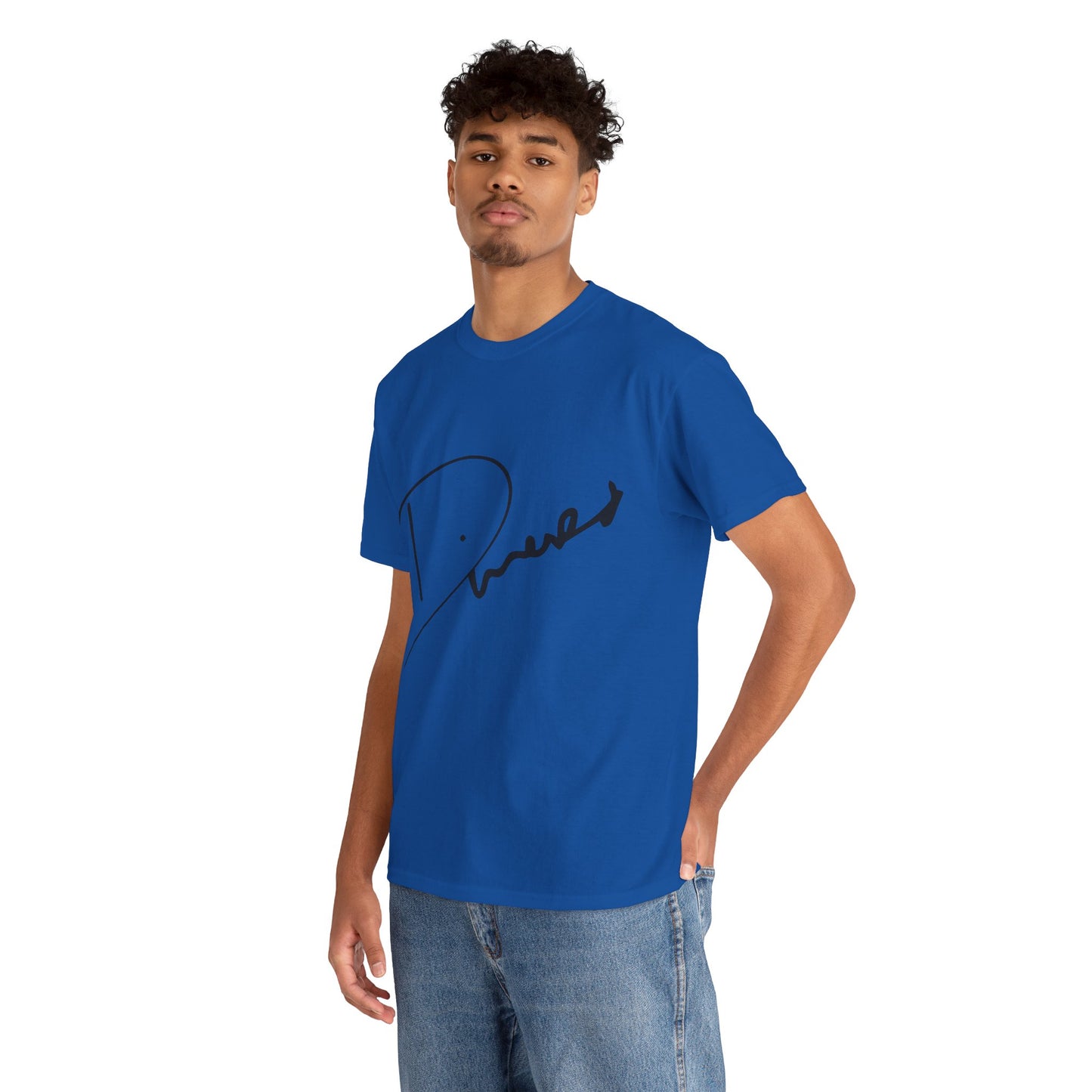 Dinero Signature Tee - Middle Black Signature