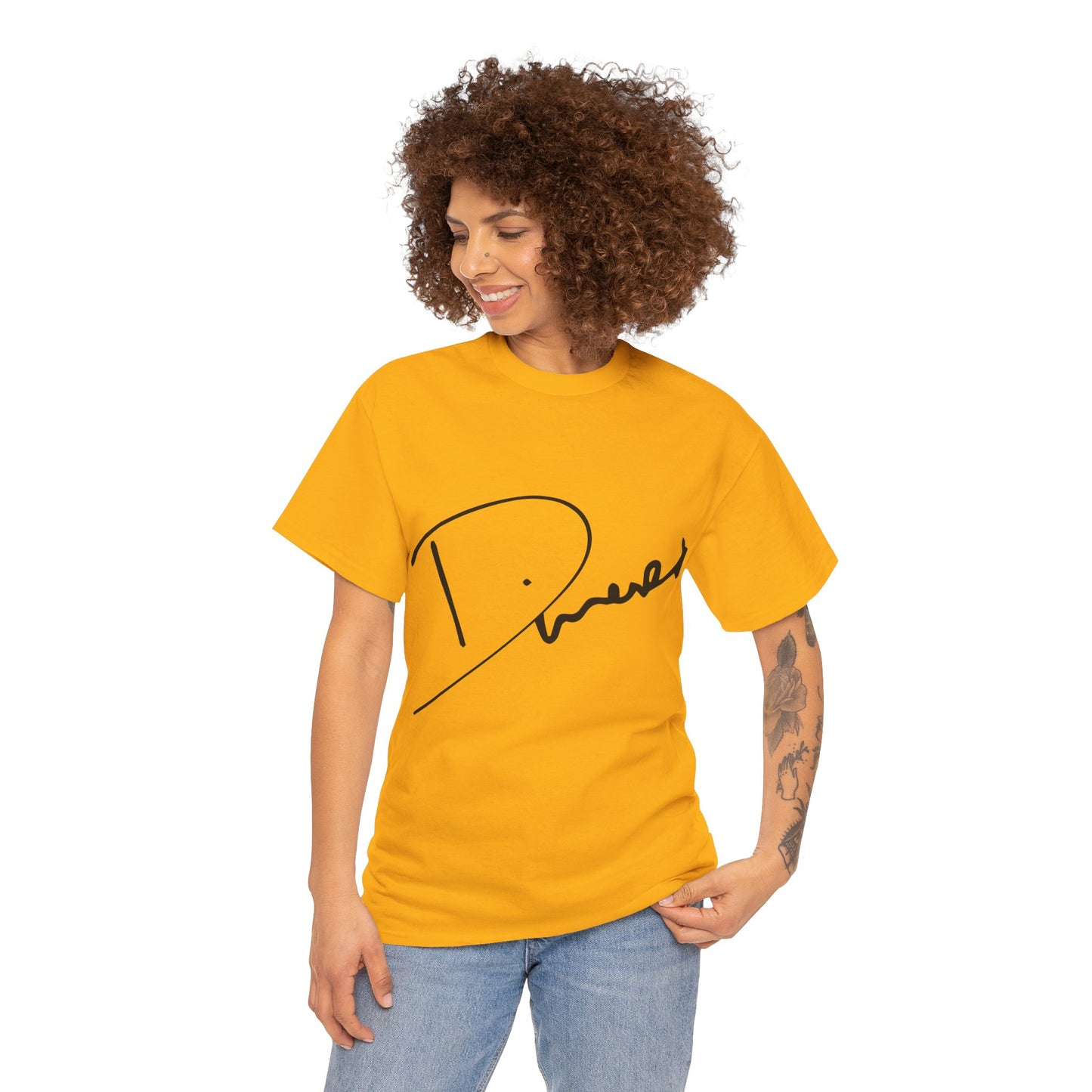 Dinero Signature Tee - Middle Black Signature