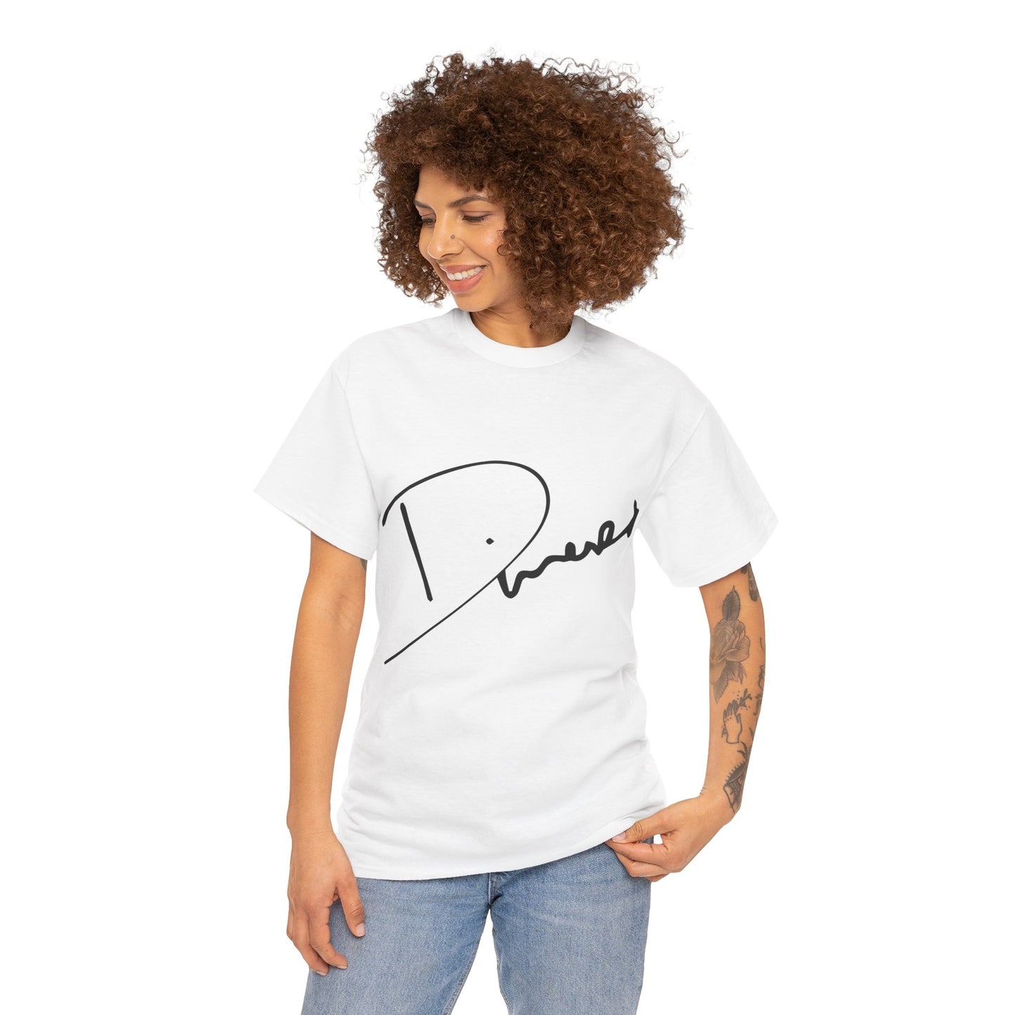 Dinero Signature Tee - Middle Black Signature