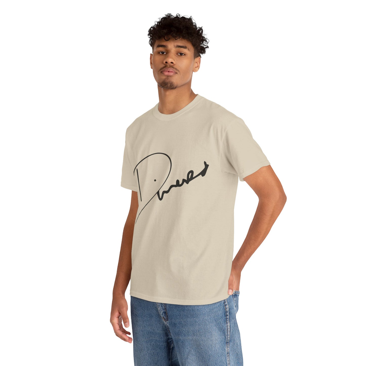 Dinero Signature Tee - Middle Black Signature