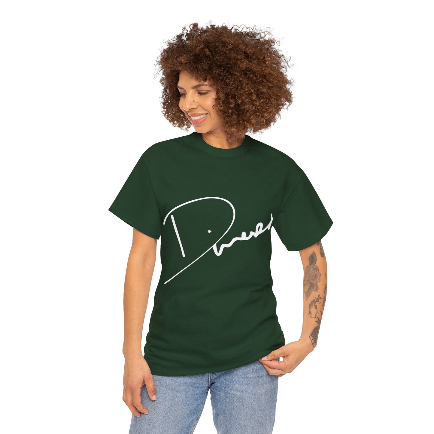 Dinero Signature Tee - Middle White Signature