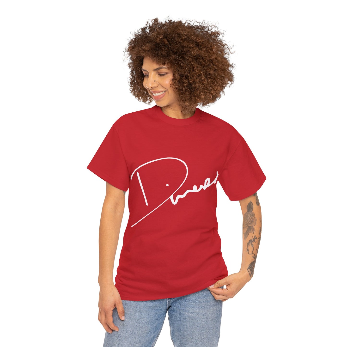 Dinero Signature Tee - Middle White Signature