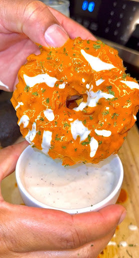 Buffalo Ranch Chicken Donuts