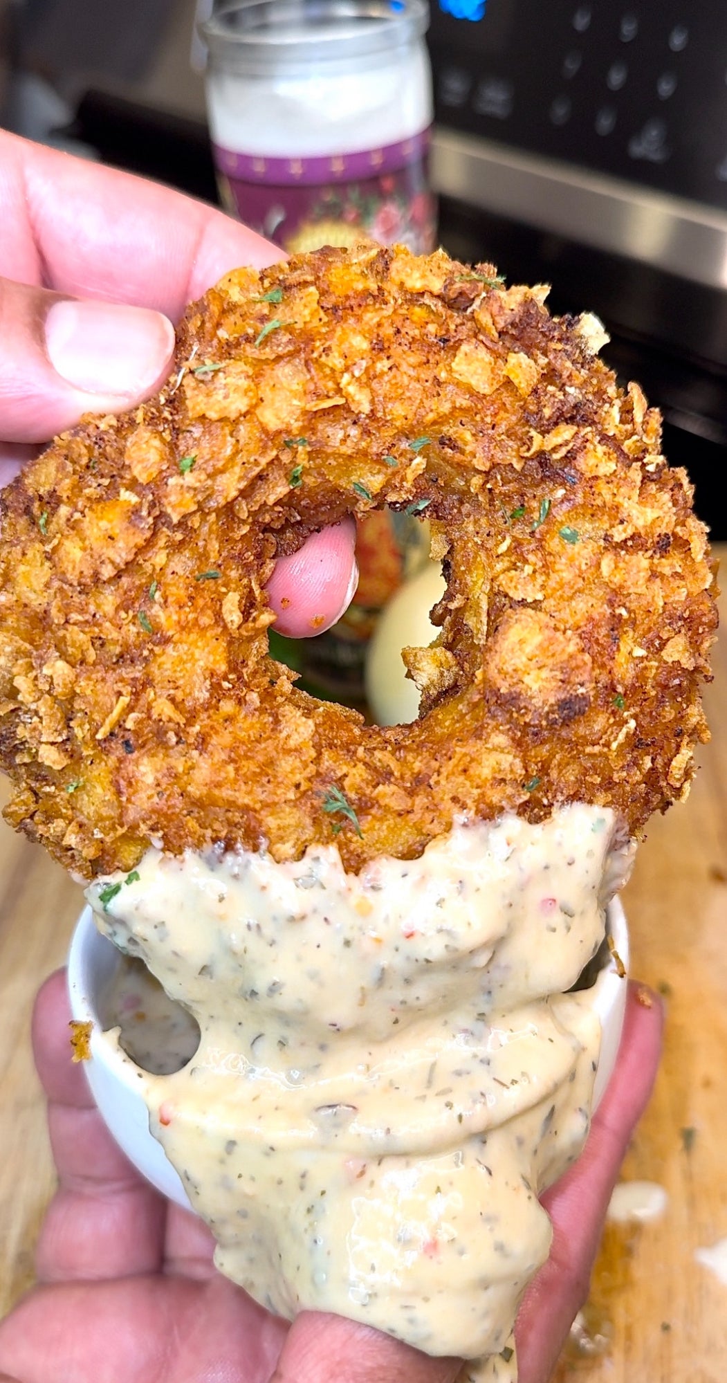 Parmesan Garlic Chicken Donuts