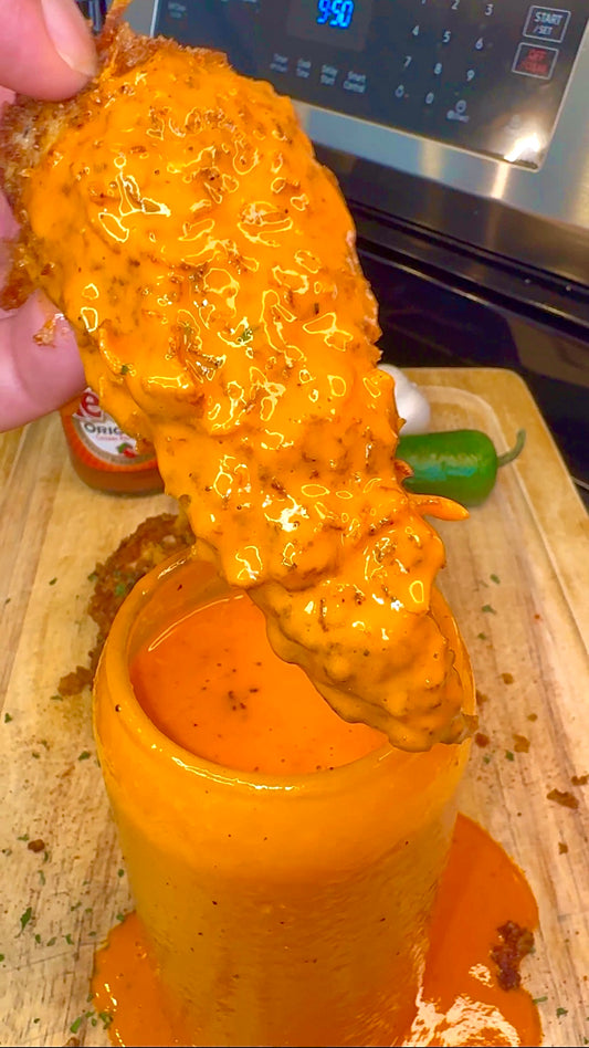 Corn flake Tenders W/Worlds Best Buffalo Sauce