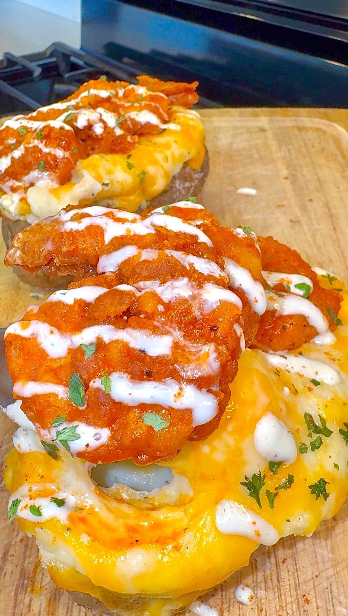 Funky Twice Baked Buffalo Lemon Pepper Potato